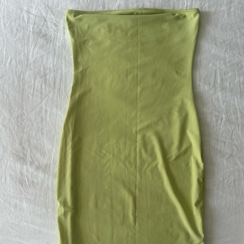 Chic Strapless Light Green Dress
